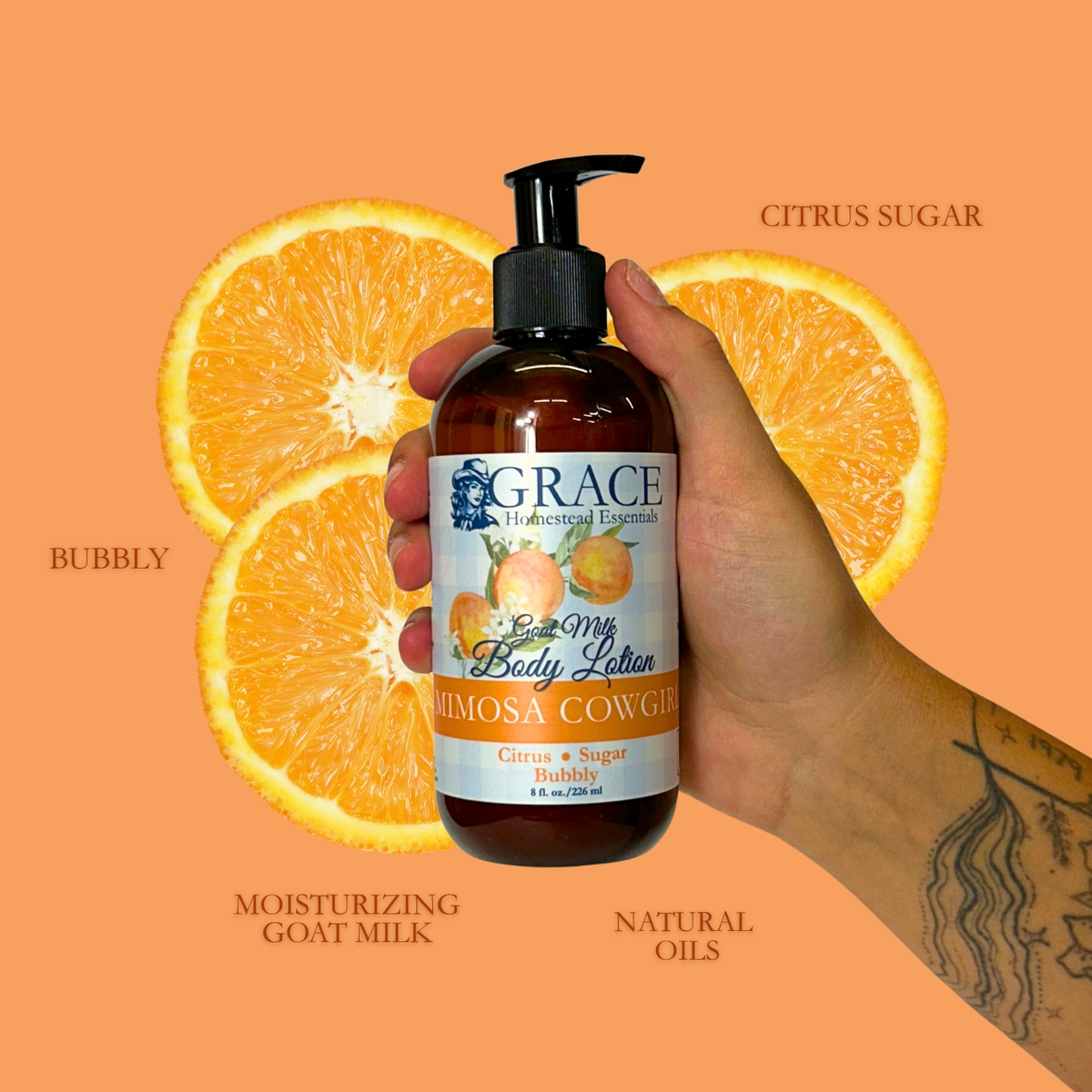Mimosa Cowgirl Goat Milk Body Lotion