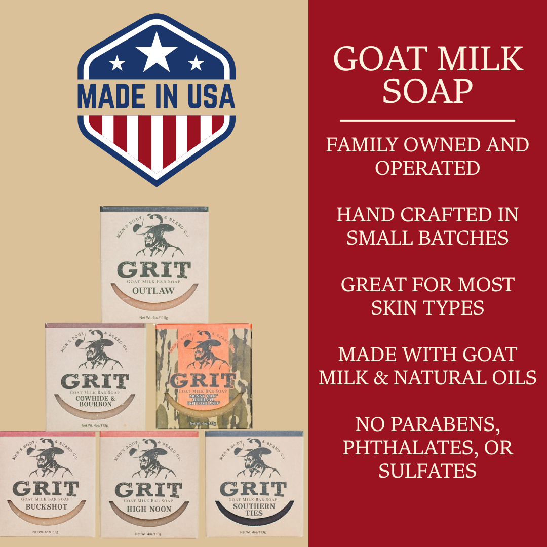 Cowhide & Bourbon Goat Milk Bar Soap