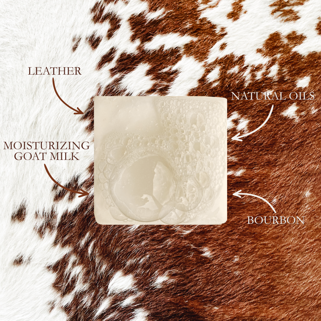 Cowhide & Bourbon Goat Milk Bar Soap