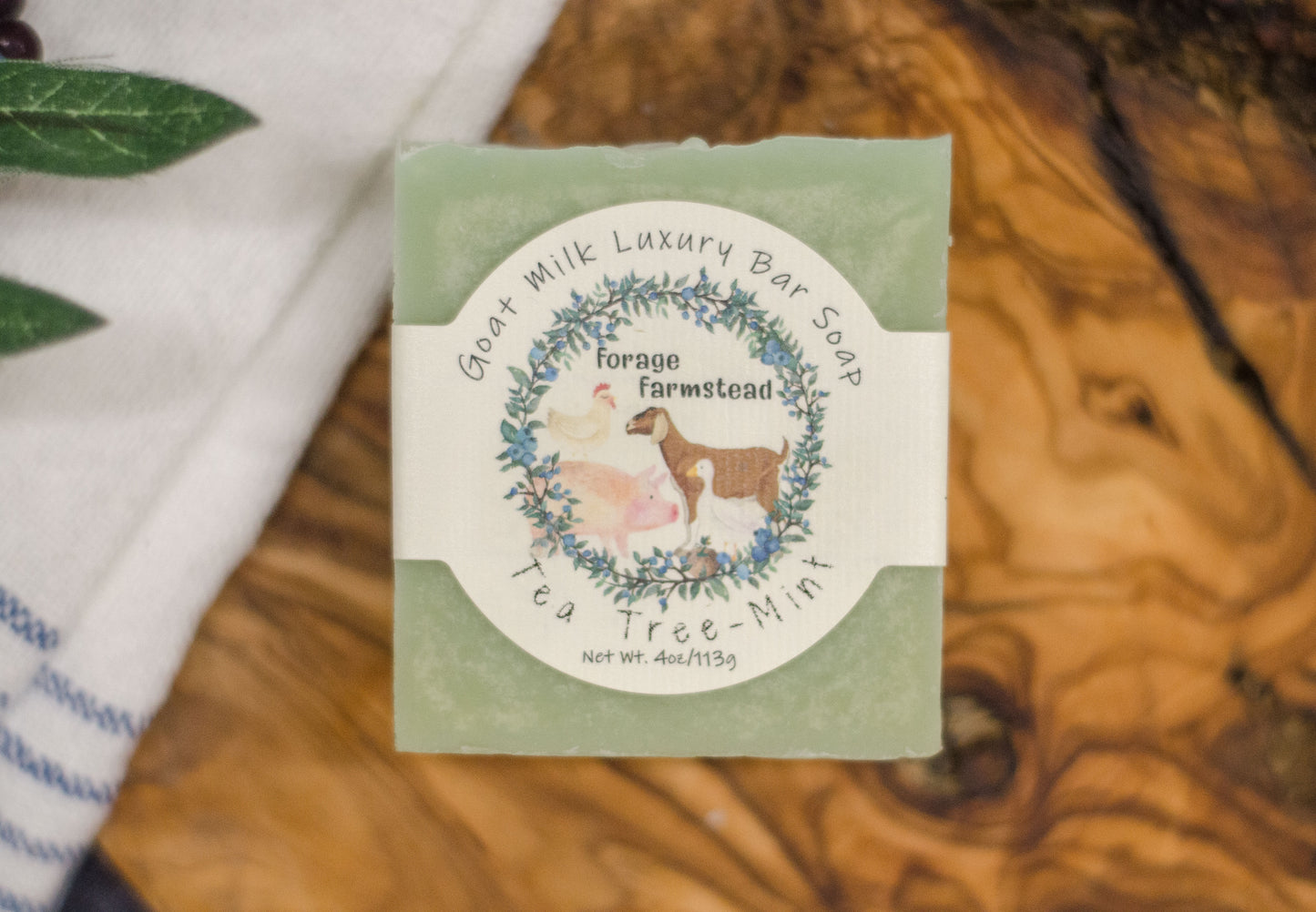Tea Tree-Mint Goat Milk Bar Soap