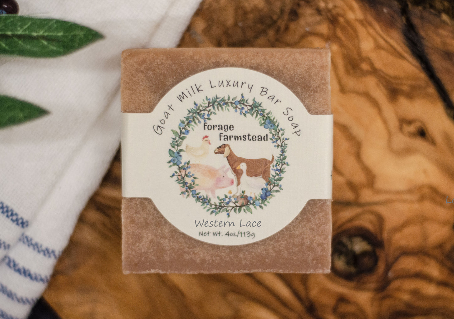 Western Lace Goat Milk Bar Soap