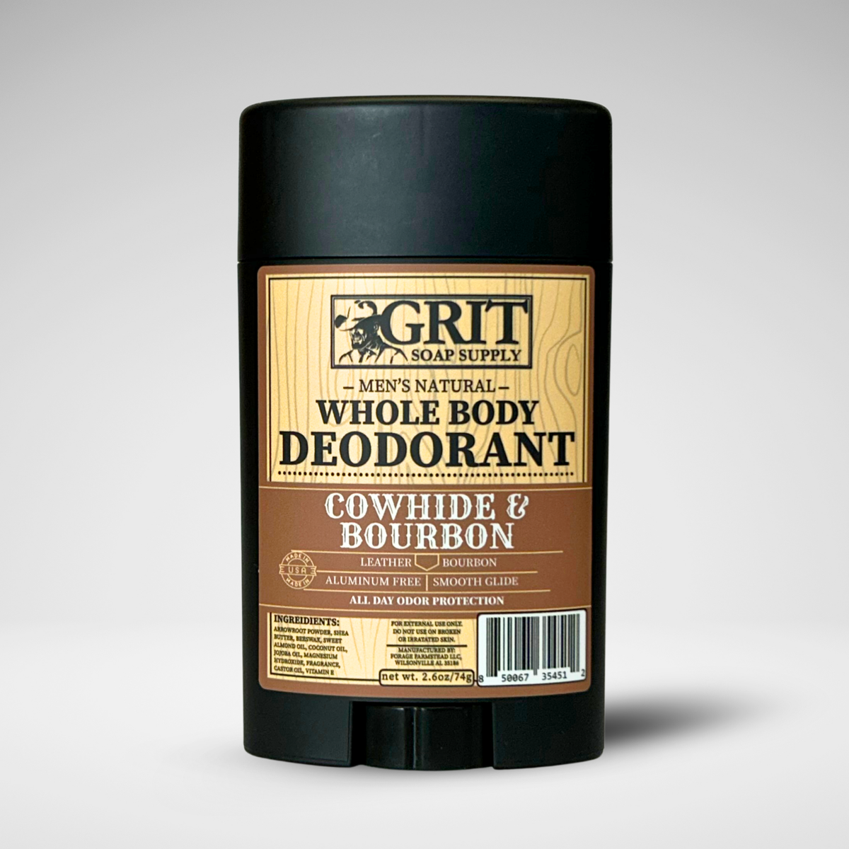 Cowhide & Bourbon Whole Body Deodorant