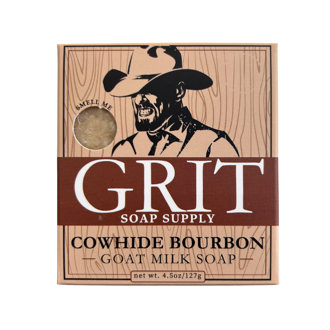 Cowhide & Bourbon Goat Milk Bar Soap