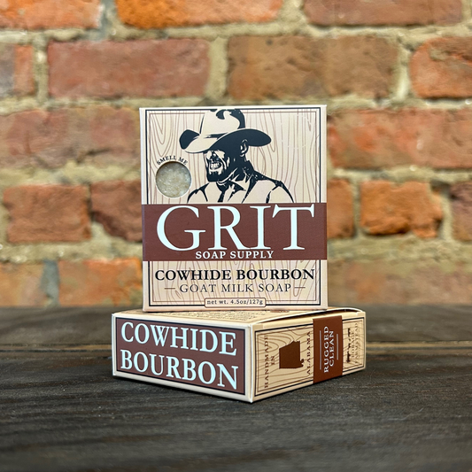 Cowhide & Bourbon Goat Milk Bar Soap