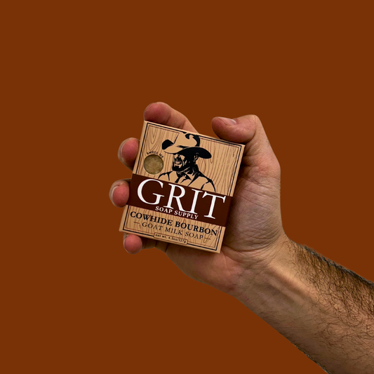 Cowhide & Bourbon Goat Milk Bar Soap