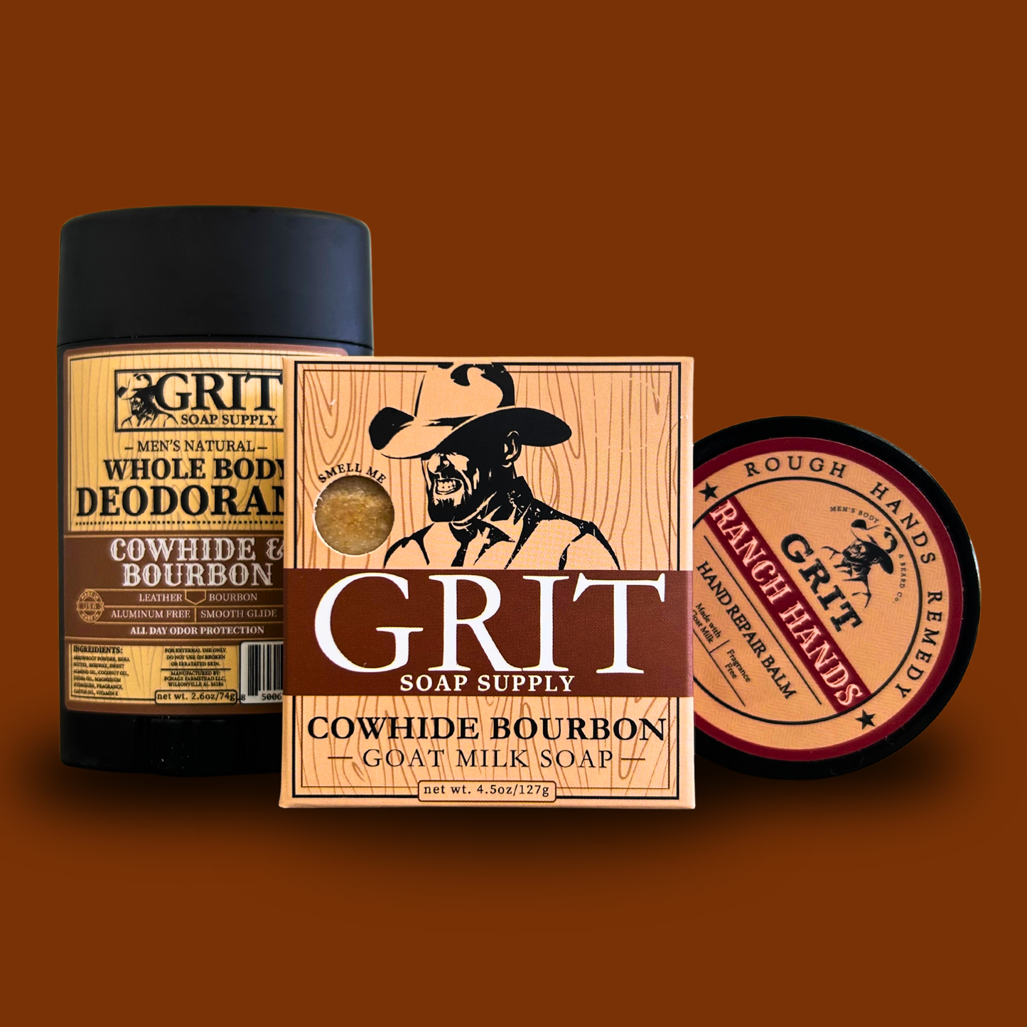 GRIT Starter Pack - Cowhide & Bourbon