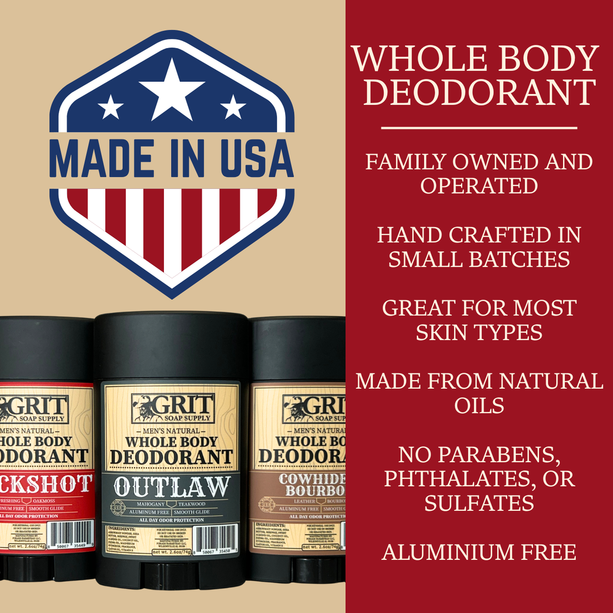 Buckshot Whole Body Deodorant