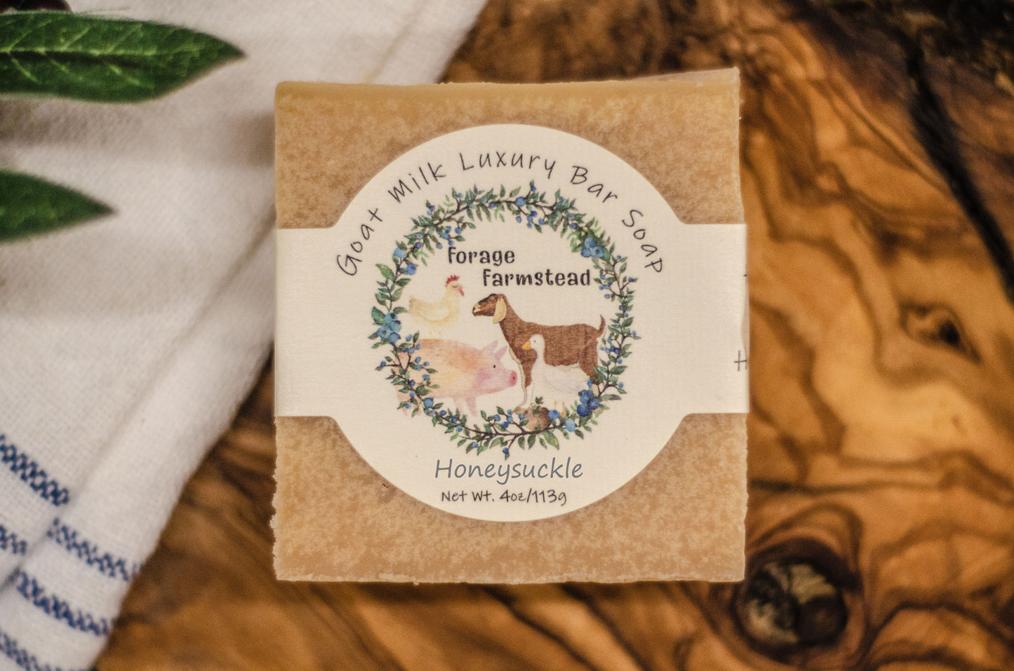 Honeysuckle Goat Milk Bar Soap